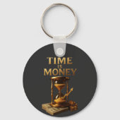 Time Is Money | Powerful Motivational Design Schlüsselanhänger (Vorderseite)