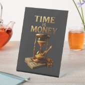 Time Is Money | Powerful Motivational Design Sockelschild (In Situ)