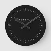 Time is money runde wanduhr (Vorderseite)