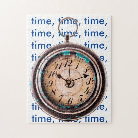 Time-Jigsaw-Puzzle einer alten Hand Puzzle (Vertikal)