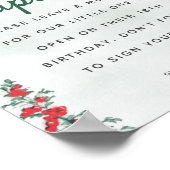 Time Kapsel Baby Duschempfehlung Rustikales Tomato Poster (Ecke)