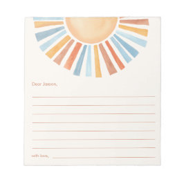 Time Kapsel Boho Sonnenschein Notizblock