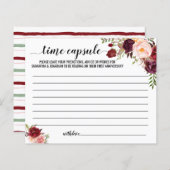 Time Kapsel Couple Advice Marsala Brautparty (Vorne/Hinten)