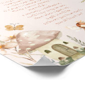 Time Kapsel Fairy Mushroom Hütte Boho Birthday Poster (Ecke)