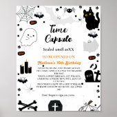 Time Kapsel Halloween Geisterbaby Duschgame P Poster (Vorne)