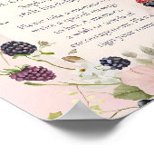 Time Kapsel Strawberry Berry Erster Geburtstag Poster (Ecke)