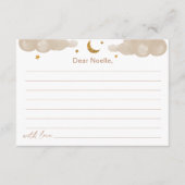 Time Kapsel Twinkle Little Star Baby Showkarte Begleitkarte (Vorderseite)