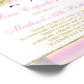 Time Kapsel Unicorn Time Kapsel Baby Gästebuch (Ecke)