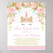 Time Kapsel Unicorn Time Kapsel Baby Gästebuch (Vorne)