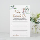 Time Kapsel Winter Baby Shower Game (Stehend Vorderseite)