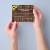 Time Kapselberater Sonnenblumen Brautparty Spiel Flyer (Gruppe)