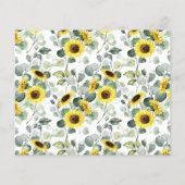 Time Kapselberater Sonnenblumen Brautparty Spiel Flyer (Hinten)