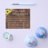 Time Kapselberater Sonnenblumen Brautparty Spiel Flyer (Einzeln)