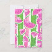 Time Kapselgedicht Pink Watermelon Response Karte (Rückseite)