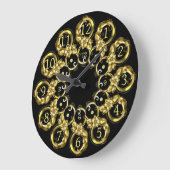 Time Machine Clock ~ Space/Time Continual ~ Große Wanduhr (Winkel)