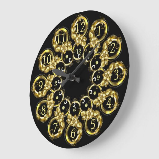 Time Machine Clock ~ Space/Time Continual ~ Große Wanduhr (Winkel)