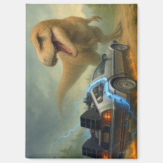 Time Machine DeLorean macht Freunde Magnet