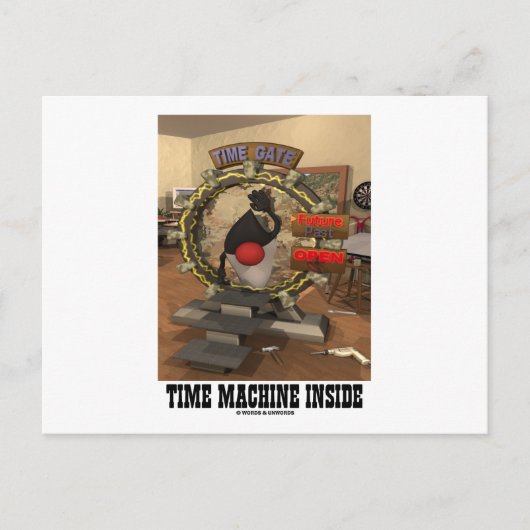 Time Machine Inside (Open Source Duke) Postkarte (Vorderseite)