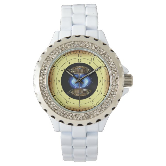 Time Machine Portal ~ Time/Space/ Continuum ~ Armbanduhr (Vorderseite)
