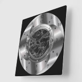 Time Machine Portal ~XZZ 01~Time/Space/Continuum ~ Quadratische Wanduhr (Winkel)