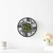 Time Machine Portal ~XZZ 02~Time/Space/Continuum ~ Runde Wanduhr (Zuhause)