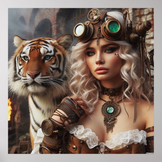 Time Machine Young Girl and Tiger 80-2 Poster (Vorne)