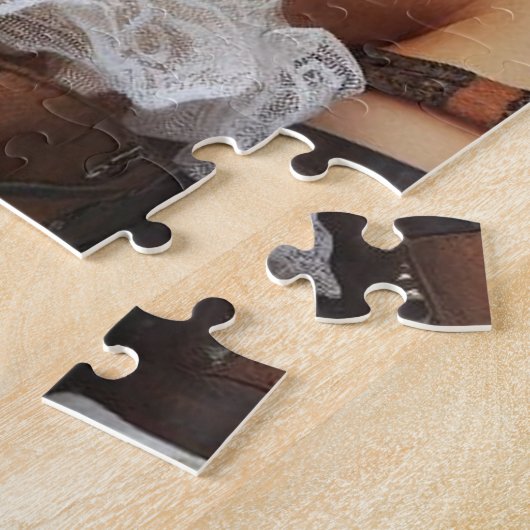 Time Machine Young Girl and Tiger 80-2 Poster Puzzle (Seite)