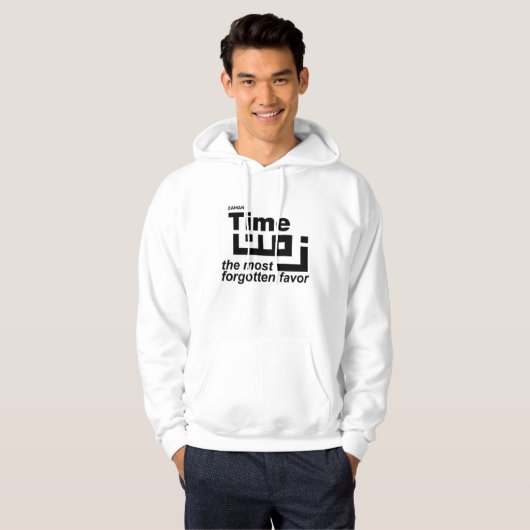 Time Man White Hoodie (Vorne ganz)