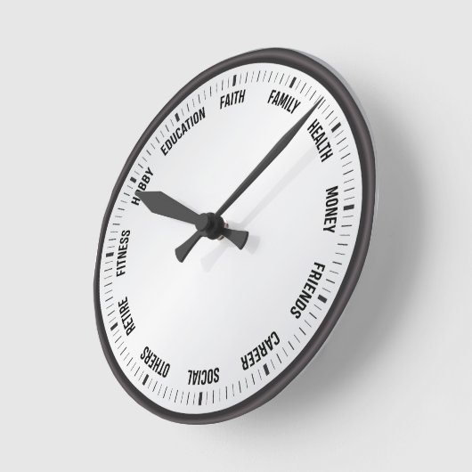 Time Management Magic Runde Wanduhr (Winkel)