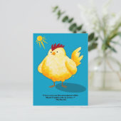 Time Management Rooster Postcards Feiertagspostkarte (Stehend Vorderseite)