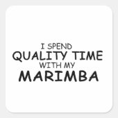 Time Marimba Square Sticker (Vorderseite)
