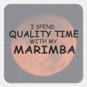 Time Marimba Square Sticker (Vorderseite)