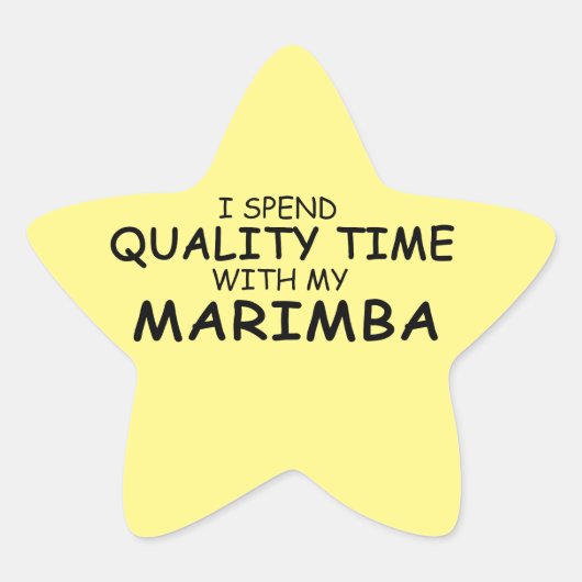 Time Marimba Star Sticker (Vorderseite)
