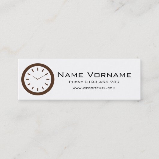 Time Mini Visitenkarte (Vorderseite)