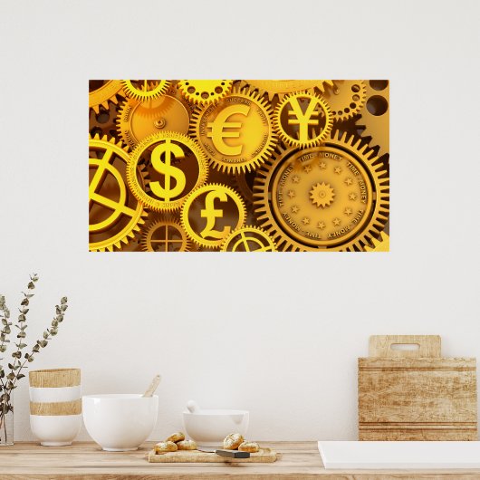 Time-money Poster (Küche)