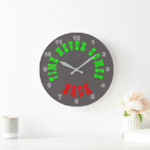 Time Never Comes Back Wall Clock Große Wanduhr (Zuhause)