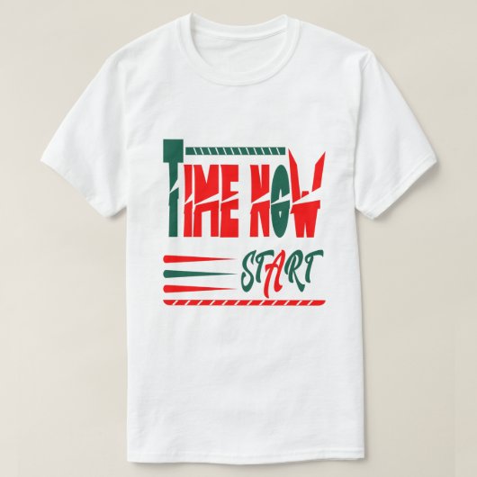 Time now start  T-Shirt (Design vorne)