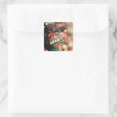 Time of the Year Quadratischer Aufkleber (Tasche)