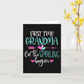 Time Oma Ließ die verärgerten Anfänge neue Mütter Karte (Gelbe Blume)