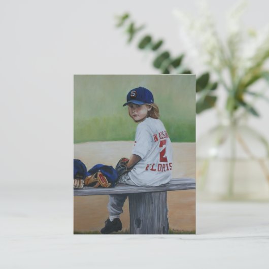 "Time on the Bench" Vervielfältigung Kunst, Dichtu Postkarte (Stehend Vorderseite)