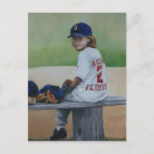 "Time on the Bench" Vervielfältigung Kunst, Dichtu Postkarte (Vorderseite)