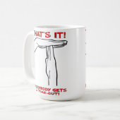 Time Out Funny Mug Kaffeetasse (Vorderseite Links)