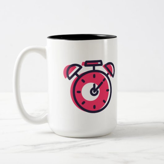 Time over  zweifarbige tasse (Links)