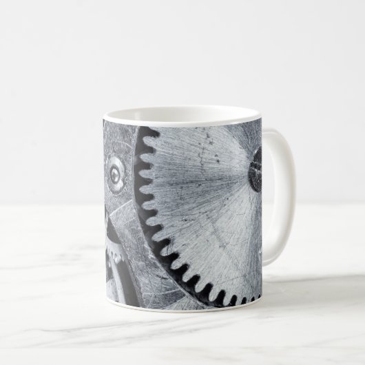 Time Piece Mechanics Kaffeemaschine Tasse (VorderseiteRechts)