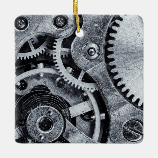 Time Piece Mechanik Keramikornament (Vorderseite)