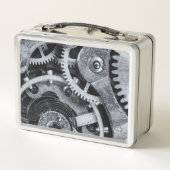 Time Piece Mechanik Metall Brotdose (Rückseite)