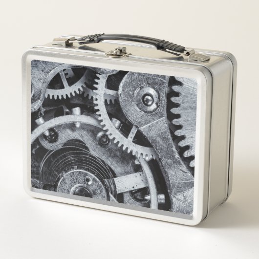 Time Piece Mechanik Metall Brotdose (Vorderseite)