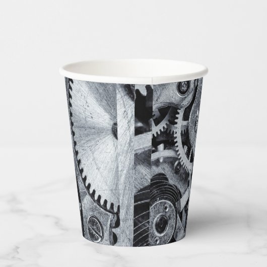 Time Piece Mechanik Pappbecher (Rechts)