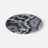 Time Piece Mechanik Pappteller (Schrägansicht)