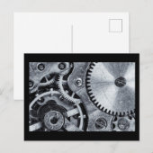 Time Piece Mechanik Postkarte (Vorne/Hinten)